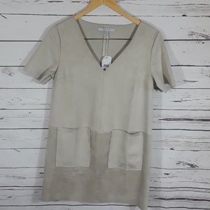 Faux leather dress size small